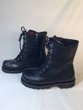Harley Davidson Motorcycle Boots Black Leather – New with Defect